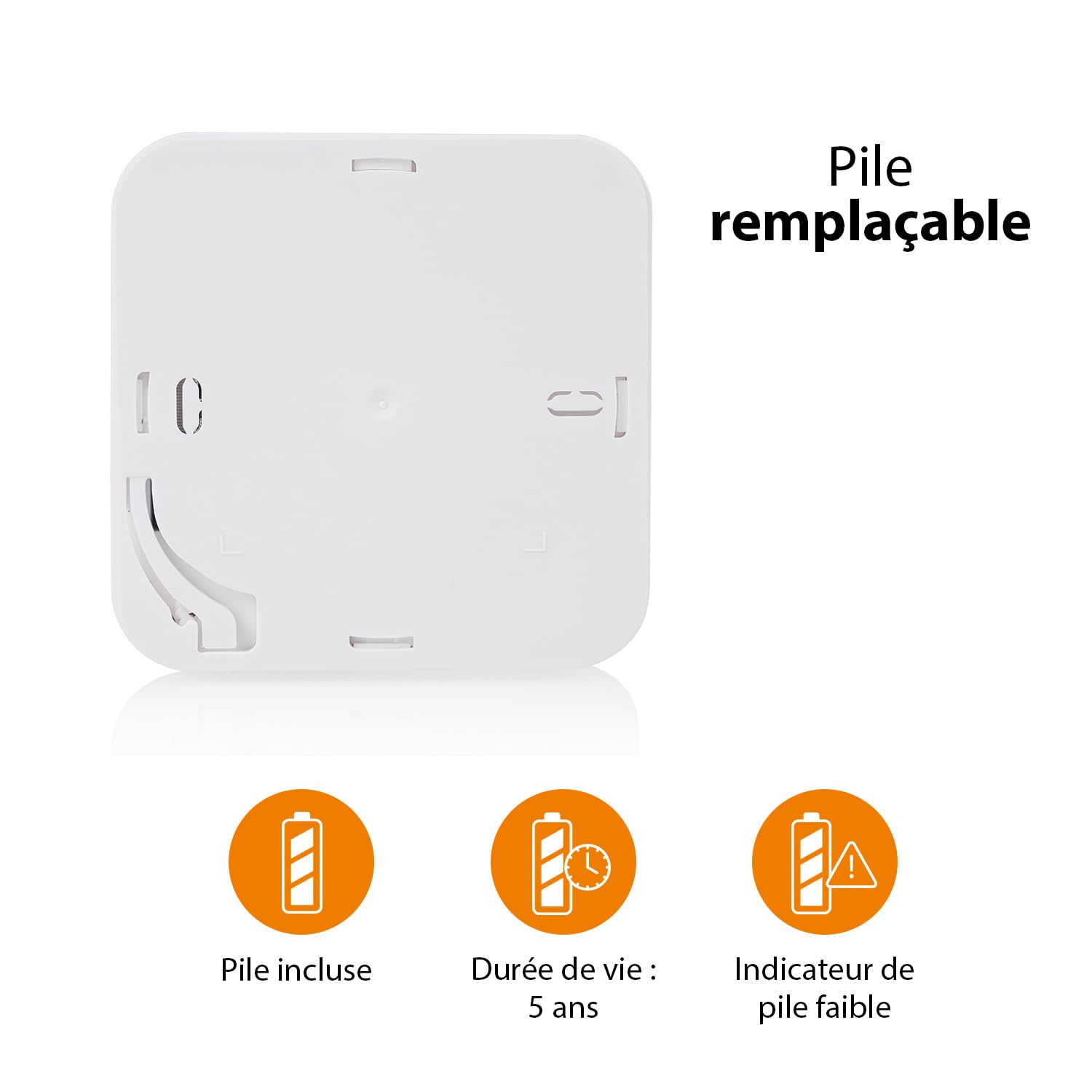 Smartwares Détecteur de CO connecté - 85 DB - Capteur 10 Ans - Notifications Via App - Bouton de Test & Silence