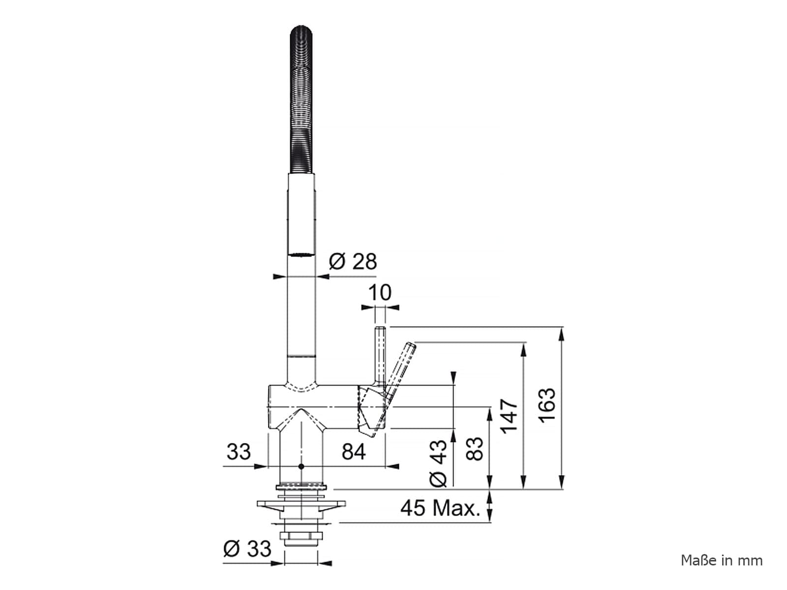 FRANKE 115.0653.407, Robinet d'évier de cuisine Active Semi Pro spray, Chrome