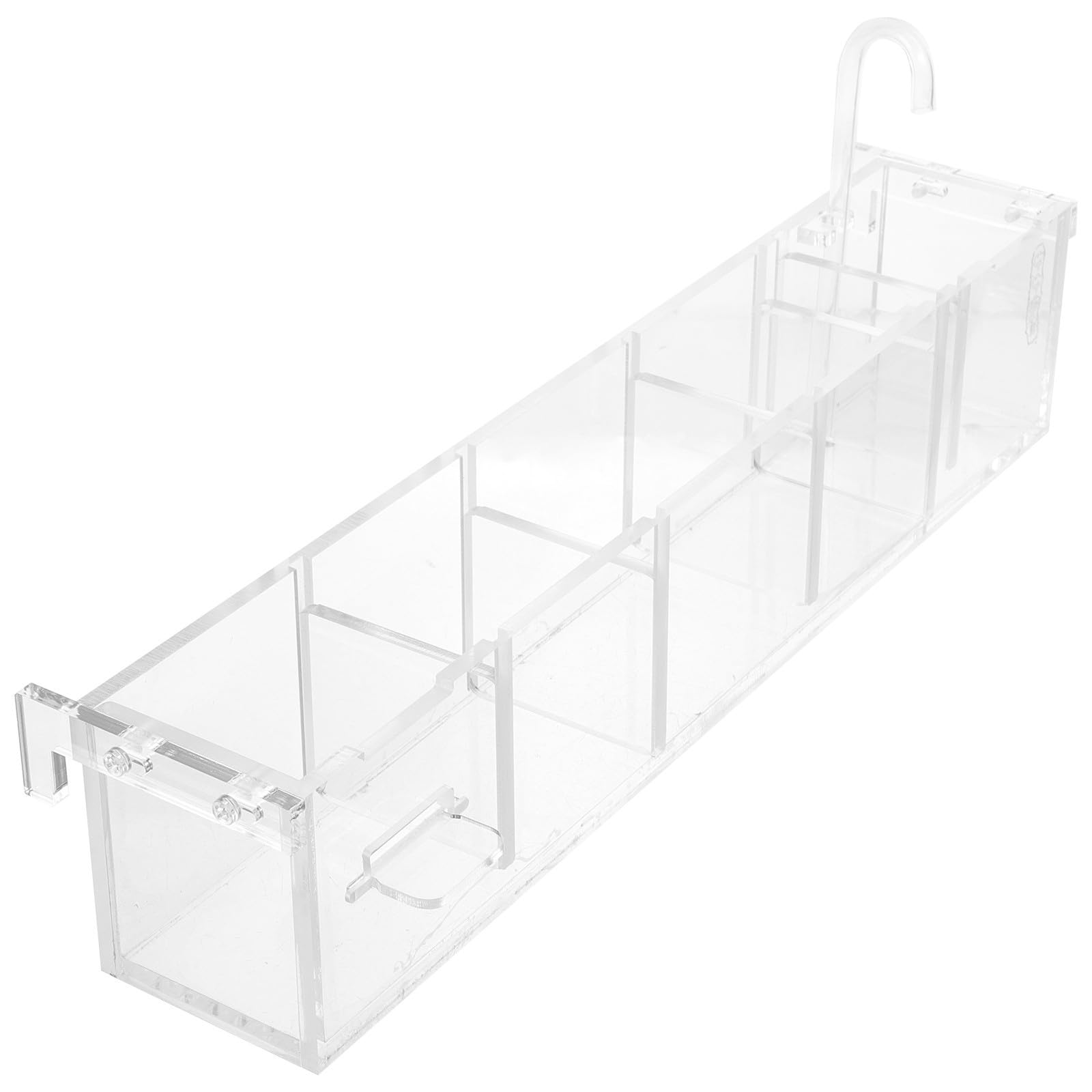 Caja de Acuario Caja de Filtración de Acuario de Acrílico Transparente Bombeo de Agua Elimina Pigmentos Uso Doméstico