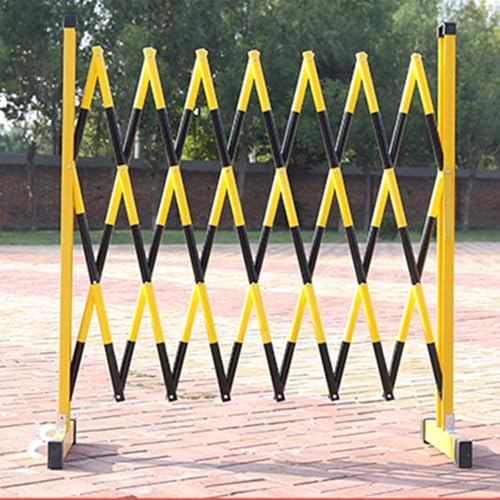 JYBNBBE Telescopic Traffic Fence Folding Portable Scissor Gate,Expandable Mobile Barrier Traffic Fence, Industrial Expandable Metal Barricade Flexible Mobile Barrier Gate Adjusta,Noir-120x200cm