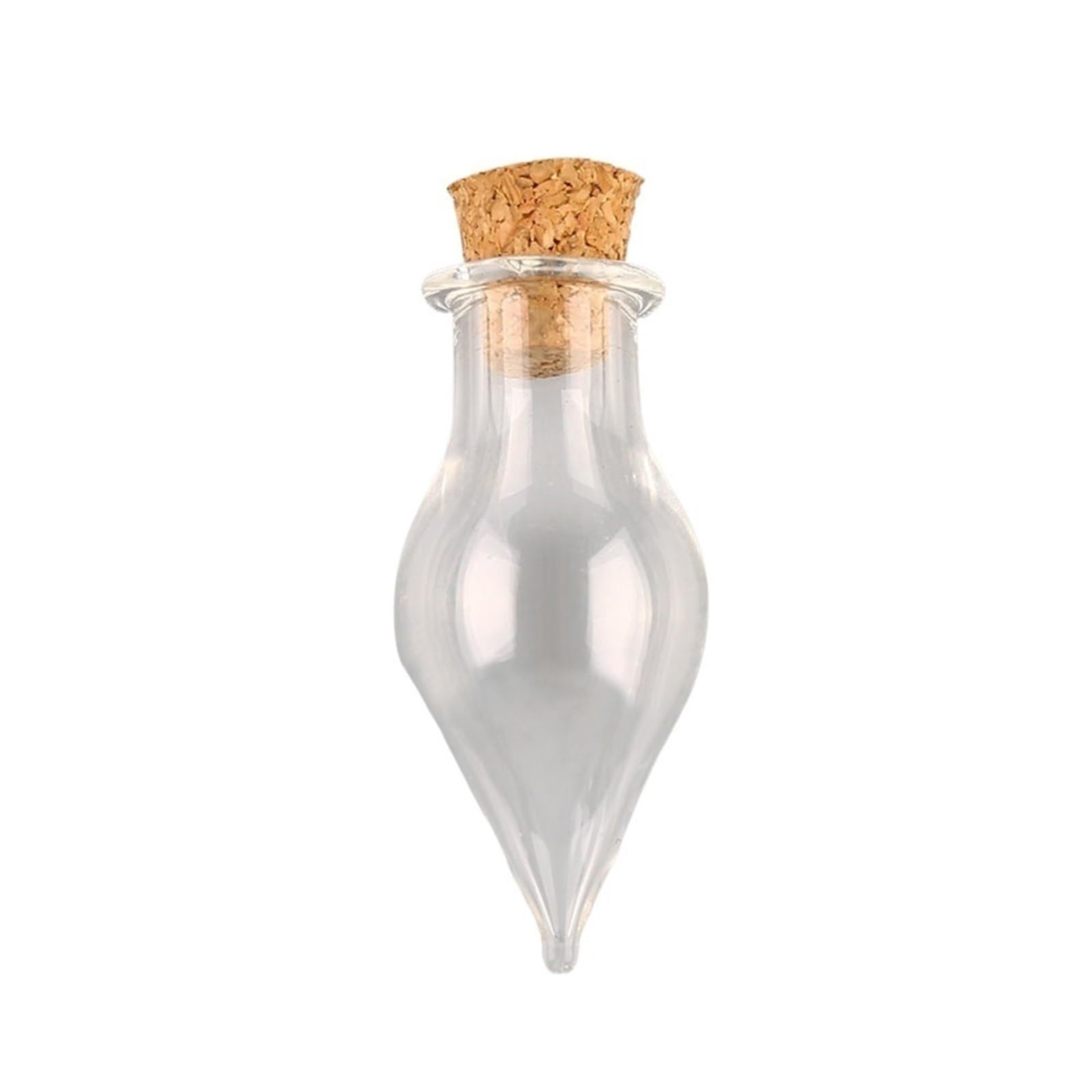 Loacea Decorative Glass Jar 5pcs Cork Stoppers Mini Empty Glass Bottles, Decorative Jars Wedding Holiday Small Containers(30 * 13.5mm)