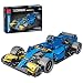 PROTOY Tecnica Renault RS18 - Modellino di auto da corsa Supercar 1:14, giocattolo da costruzione, compatibile con Lego Technic, 1100 pezzi