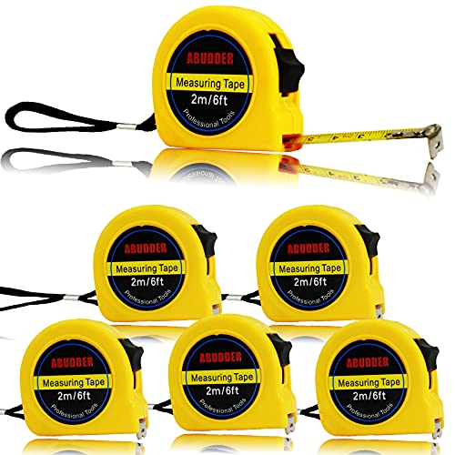 6 Pack Measuring Tape PowerLock 6 Feet Tape Measure Retractable Measuring Tools Birthday Party Favors