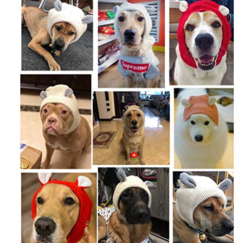 Fantasia de Natal para cachorro da POPETPOP – Touca de orelhas de coelho para animais de estimação c