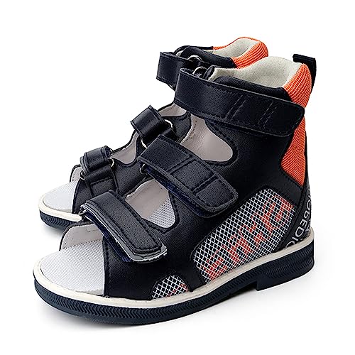princepard Orthopedic Corrective Sandals for Kids and Toddlers,High-top AFO Shoes with Arch and Ankle Support,Non-slip Soles