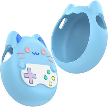 Silicone Protective Cover For Tamagotchi, Soft Anti-Drop Gaming Console Protective Cover, With Lanyard For Pet Game Machine Blue