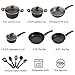 Benecook Nonstick Cookware Sets Dishwasher Safe - 12 Piece Kitchen Cooking Pots and Pans Set