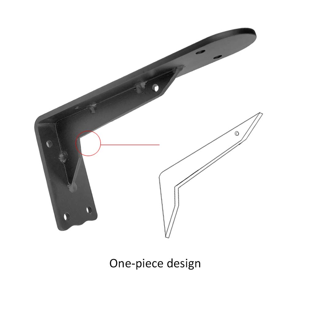 Soporte for estantes, soporte industrial de hierro triangular de alta resistencia, soporte for estantes de esquina de gabinete de pared, soporte for estantes de encimera de lavabo de baño y banco de t