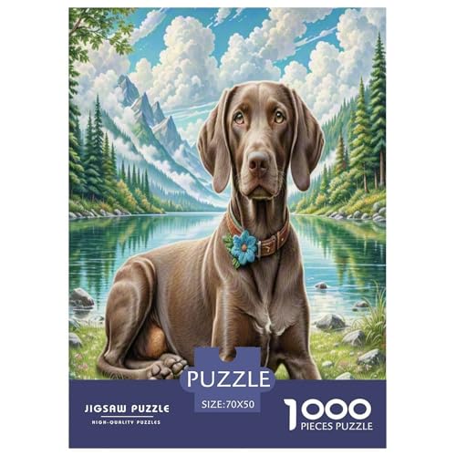 Puzzle de Braco Alemán para adultos, el regalo creativo ideal con 1000 piezas y 70x50 cm