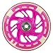 Airel 1 Rueda para Patinete | Ruedas Repuesto Patinete | Ruedas Scooter | Ruedas Patinete con Luces (magenta-rosa-120mm)