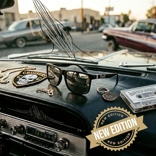 Image of Locs Men's Gangster Oversized Rectangular Horn Rim Sunglasses - 91055 & 91295 Series
