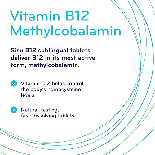 Sisu Vitamin B12 1000 mcg Methylcobalamin, 180 Tablets Sublingual