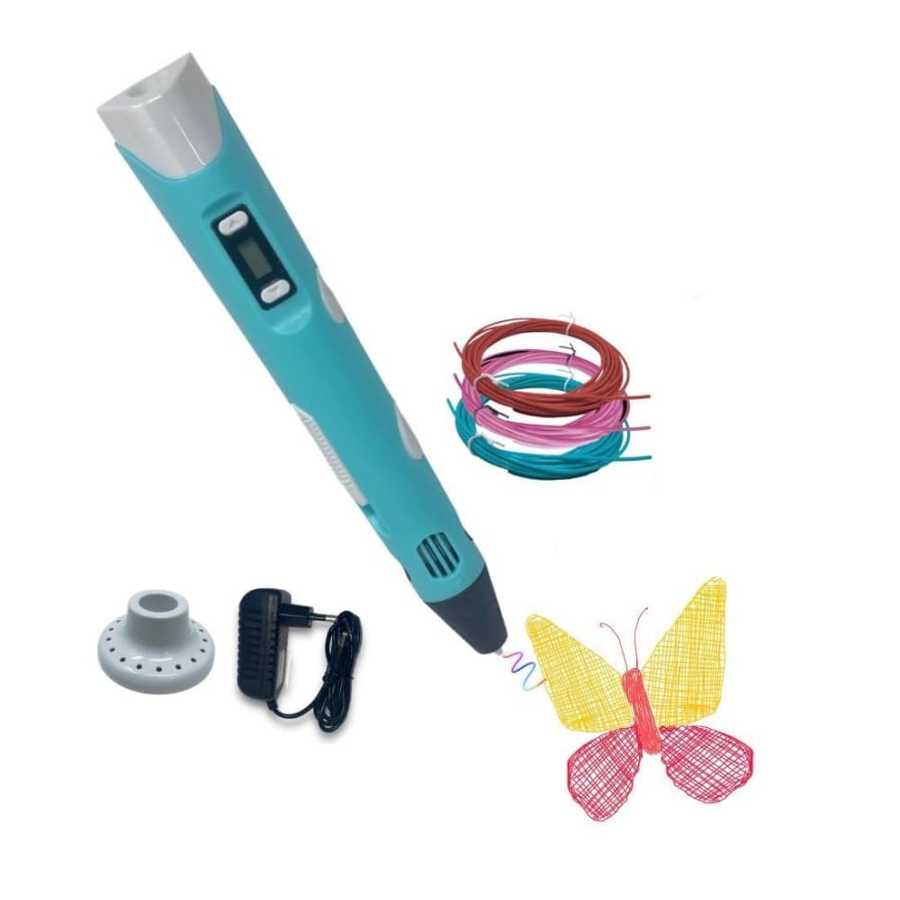 product hub 3D Pen with Adapter| 3D Pen for Kids| 3D Pen with 3 * 1.75MM PLA Filaments 10m Each| 3D Printing Pen | 3D Pen Set with PLA Filament Included - Ready to Create-image-25