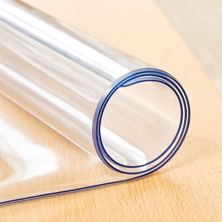 Gruytoie Plastic Desk Cover Protector, Waterproof Desktop Protector, Rectangular Clear PVC Table Protector, Stain-Resistant, Washable, for Desktop, Writing Desk (2mm 35x45cm/14x18in)