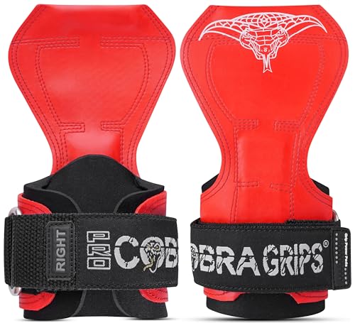 Image of Cobra Grips Weight Lifting Gloves with Adjustable Neoprene Padded Wrist Wraps - Heavy Duty Alternative to Power Lifting Hooks for Deadlifts