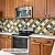DEWOO Colorful Peel and Stick Backsplash Tiles Kitchen Bathroom Square Self Adhesive Wall Tile Checkered Stickers,Multicolor (10-Sheet, 12"×12")