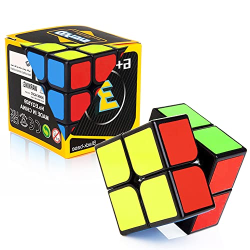 Roxenda Speed Cube Set, Speed Cube Set of 2x2x2 3x3x3 Smoothly Magic Cube Collection for Kids Teens & Adults, Super-Durable Enhanced Edition