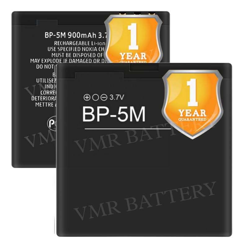 Image of Original BP-5M Battery Compatible for Nokia 5610 XM | Nokia 5700 | Nokia 5700 XM | Nokia 6110 Navigator | Nokia 6220 Classic | Nokia 6500 Slide | Nokia 8600 Luna | Nokia 7390 (900mAh) 1 Year Warranty