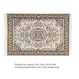 Miniature Rug - 6.3 x 3.9 Inches, DIY Dolls House Carpet Decoration for 1:12 Scale Dollhouse - Image 2