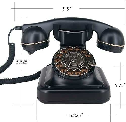 Miniatura 4 de Teléfono rotatorio original, teléfonos de línea terrestre para el hogar, utilizado para el hogar y escritorio de la oficina.