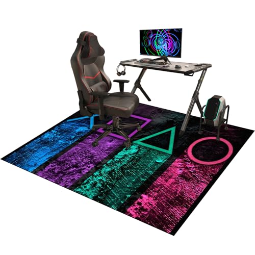 Alfombra Silla Escritorio, Alfombra para Silla Gaming, Alfombrilla para Silla de Oficina para Suelos Duros, Alfombrilla Gamer Protectores de Suelo, Alfombra para Juegos para Parquet 120 x 140 cm