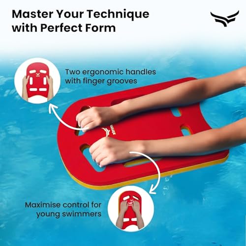 Image of VFK by Xtrim 25mm Extra Thick Swimming Kick Board, Swimming Floater for Adults & Kids, Kickboard for Beginners Training, Float Pad with All Holding Angles