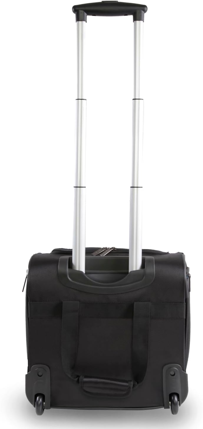 Perry Ellis Excess 9-pocket Under the Seat Rolling Carry-On Bag