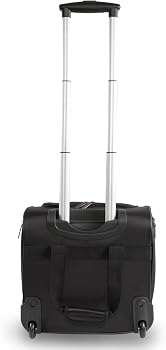Perry Ellis Excess 9-Pocket Underseat Rolling Tote Carry-on Bag
