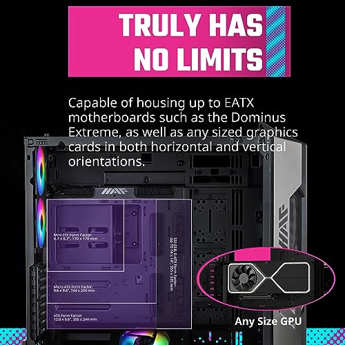 Image of Cooler Master HAF 700 E-ATX High Airflow PC Case, Mesh Front Panel, Dual 200mm Sickleflow Customizable ARG Fans, 1 x USB 3.2 gen 2 Type C, 4 x USB 3.2 gen 1 (3.0) (H700-IGNN-S00)