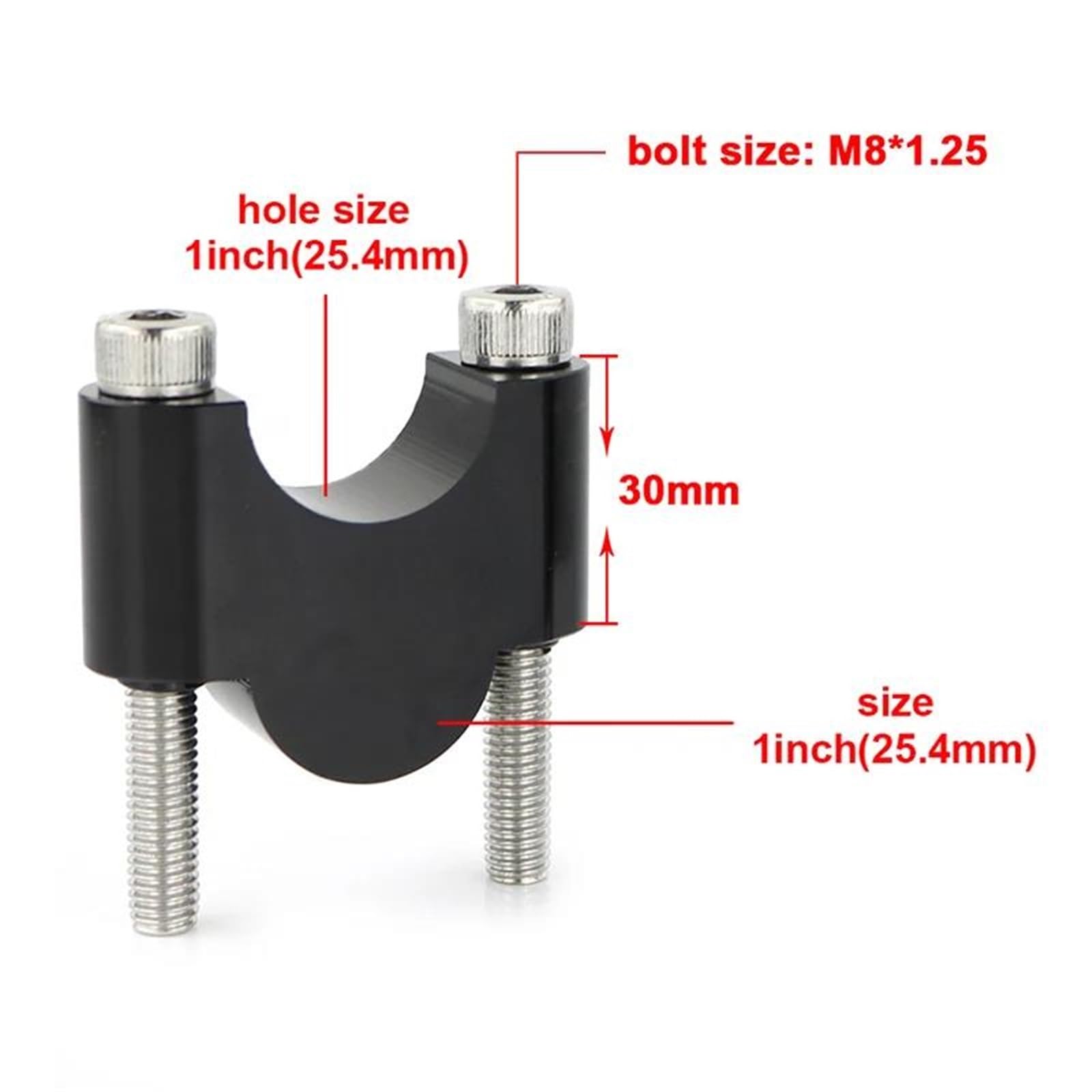 25,4mm Lenkererhöhung Stardard Bar Mount Riser CNC Motorrad Für Triumph Rocket III Thruxton 900 Bonneville T100