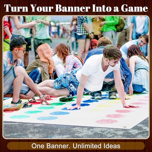 Image of Zonon Large Blank Banners And Signs Polyester Oxford Cloth Sublimation Banner To Decorate With Hanging Rope For Indoor Wall Outdoor Easy to Hang DIY Signs For Business Office (White,5 x 10 Feet)