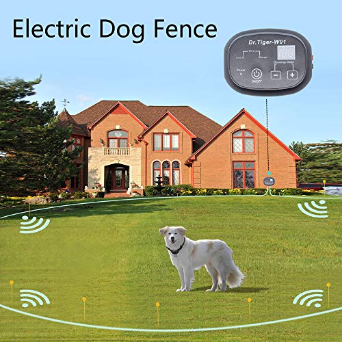 dr.tiger Electric Dog Fence, In-ground and Aboveground Pet Containment System for Dogs