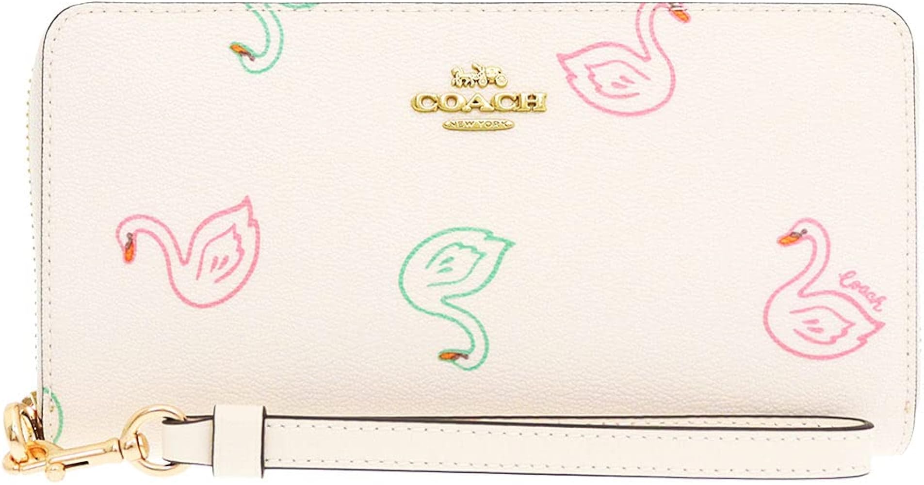 Amazon | [コーチ] 財布(長財布) FC8384 C8384 チョークマルチ スワン