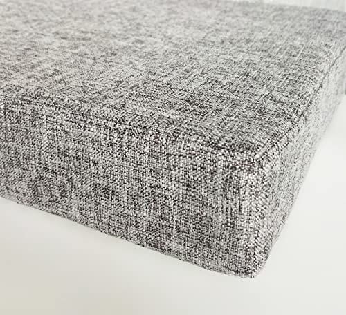 Sincere Custom Foam Seat Cushion, Garden Bench Swing Seating Cushion, Indoor Bay Window Cushion, Patio Sofa Cushion Couch Pads, Lightgray #TOP2
