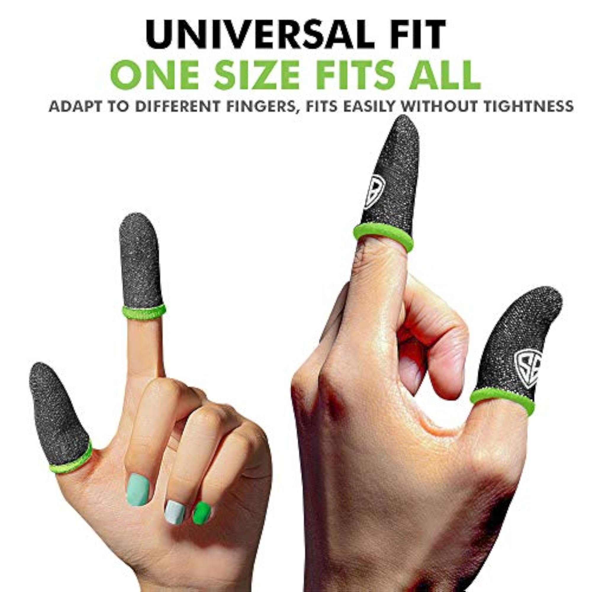 Thumb & Finger Sleeve for Mobile Game, Pack of 2 Pairs