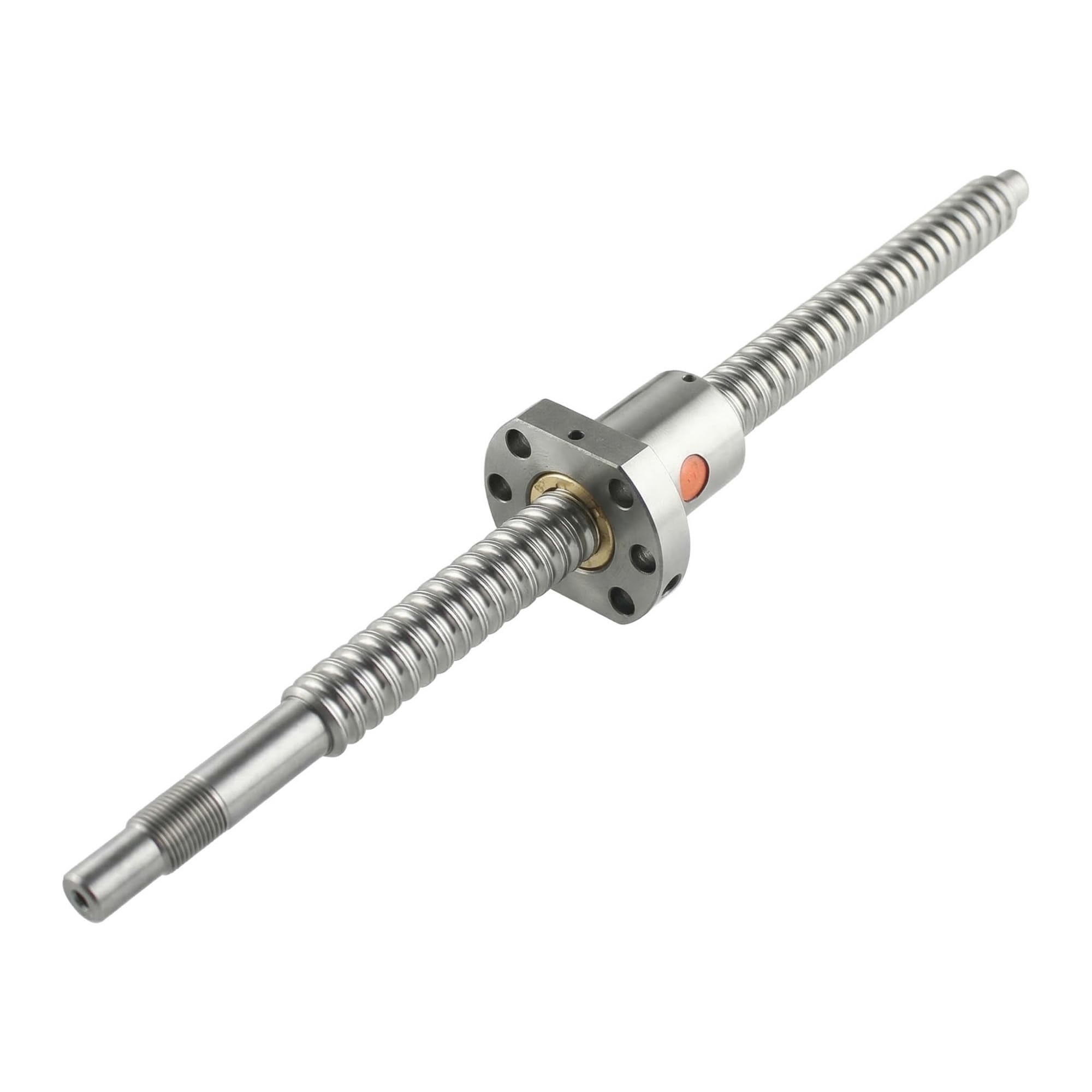 Zestaw śrub kulowych, 16mm 10mm skok C7 walcowane SFU1610 nakrętka kołnierzowa śruba narzędzie podajnik Mech szyna ruchowa 150-500mm(500mm length)
