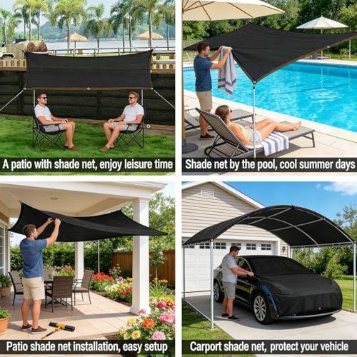 Toile d'ombrage 90% avec œillets pour serre et jardin