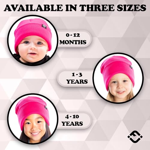 Image of Funky Junque Baby, Toddler & Kids Beanie - Ultra Soft Stretchy Knit Winter Hat for Ages 0-10, Available in 3 Sizes