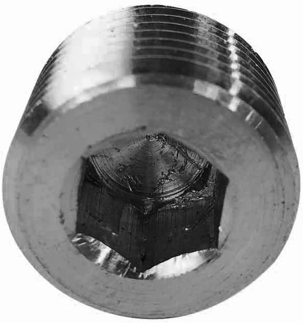 Interstate Pneumatics FPP22S Steel Hex Headless Plug 1/8 Inch NPT Male