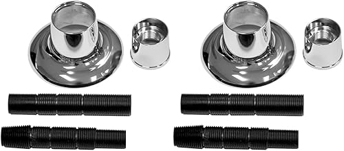 Danco 10311 Brida y boquilla universales, 1 unidad (paquete de 2), cromo