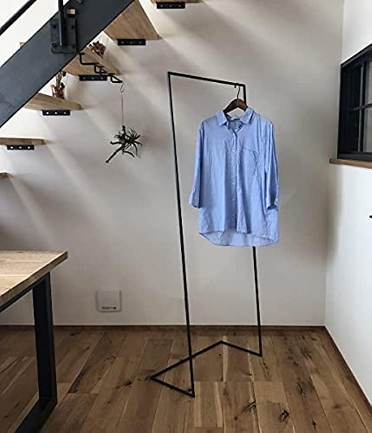 Amazon｜アイアン ハンガーラック おしゃれ スリム シンプル L 完成品 