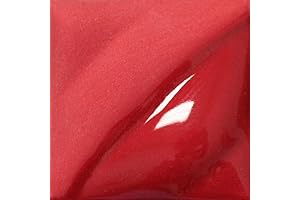 Amaco Velvet Underglaze in Bright Red for Ceramics