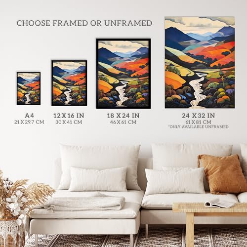 Wee Blue Coo Brecon Beacons Beauty Wales Autumnal Large Wall Art Poster Print Thick Paper 18X24 Inch, Unframed 18X24", 61L x 46W cm - Image 3
