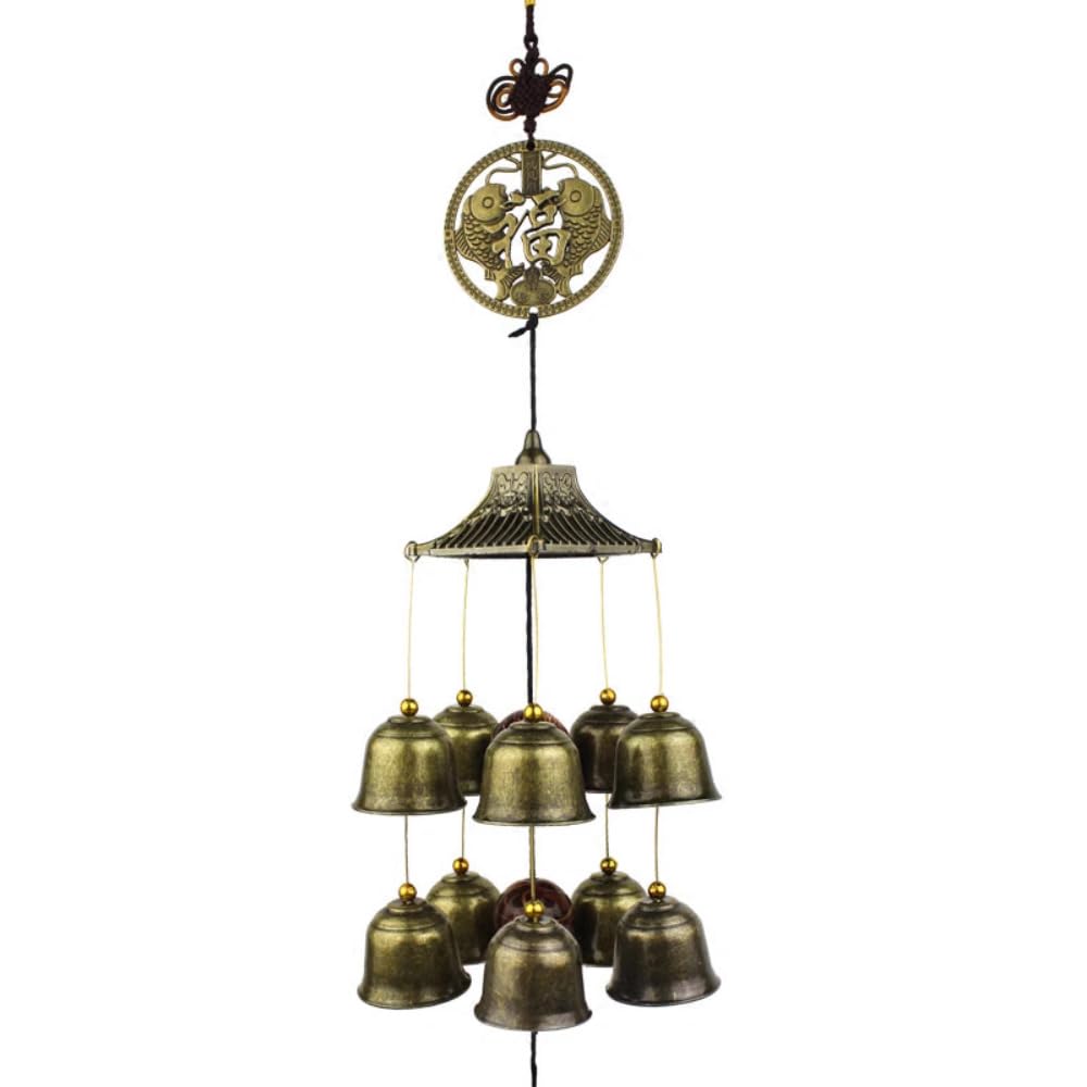 YUEKOPOU Wind Chime Decorations Handmade Home Ornaments 70x12 cm