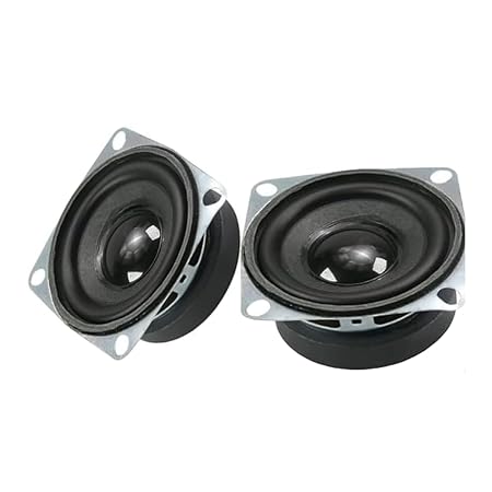 Full Range Speaker, 2 Inch 4ohm 3W Mini Full Frequency Audio Speaker Multimedia Sound Box (Pack of 2)