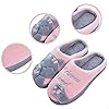 Rojeam Ladies Girls Cute Cat Animal Character Slippers Slip On Novelty Plush Warm Slippers Christmas Women Men Shoes Label 40-41 #3