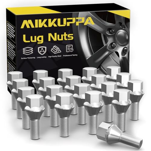 MIKKUPPA - 20 bulloni per ruota M12 x 1,5, lunghezza