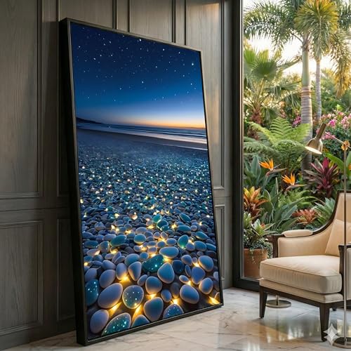 Décoration murale ciel étoilé et océan pour créer une ambiance zen dans votre chambre à coucher