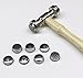 TEXTURING HAMMER with 9 INTERCHANGEABLE HEADS DESIGN TEXTURE METAL WORK TOOL SET