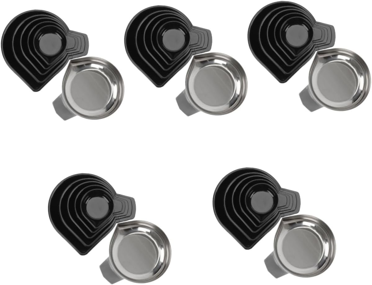 Tofficu 30pcs Stainless Steel Electronic Scale Trays for Weighing Gems and Jewelry Weighting Trays Smooth Edges for Kitchen and Precision Measurements